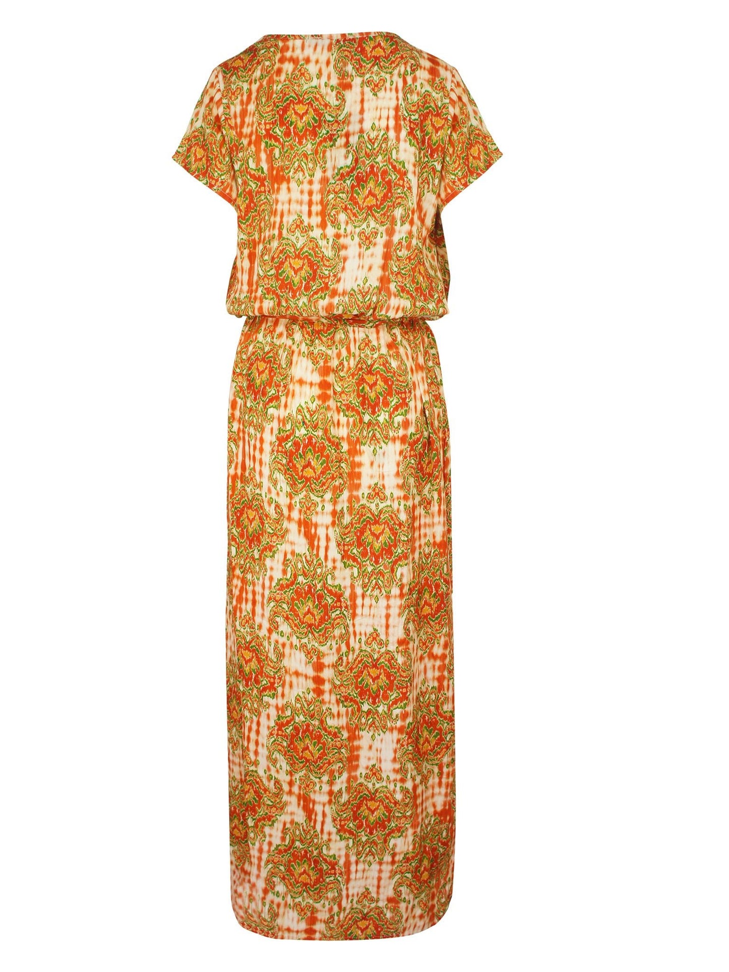 Barok Maxi Dress Oranje - BlushFashionstore