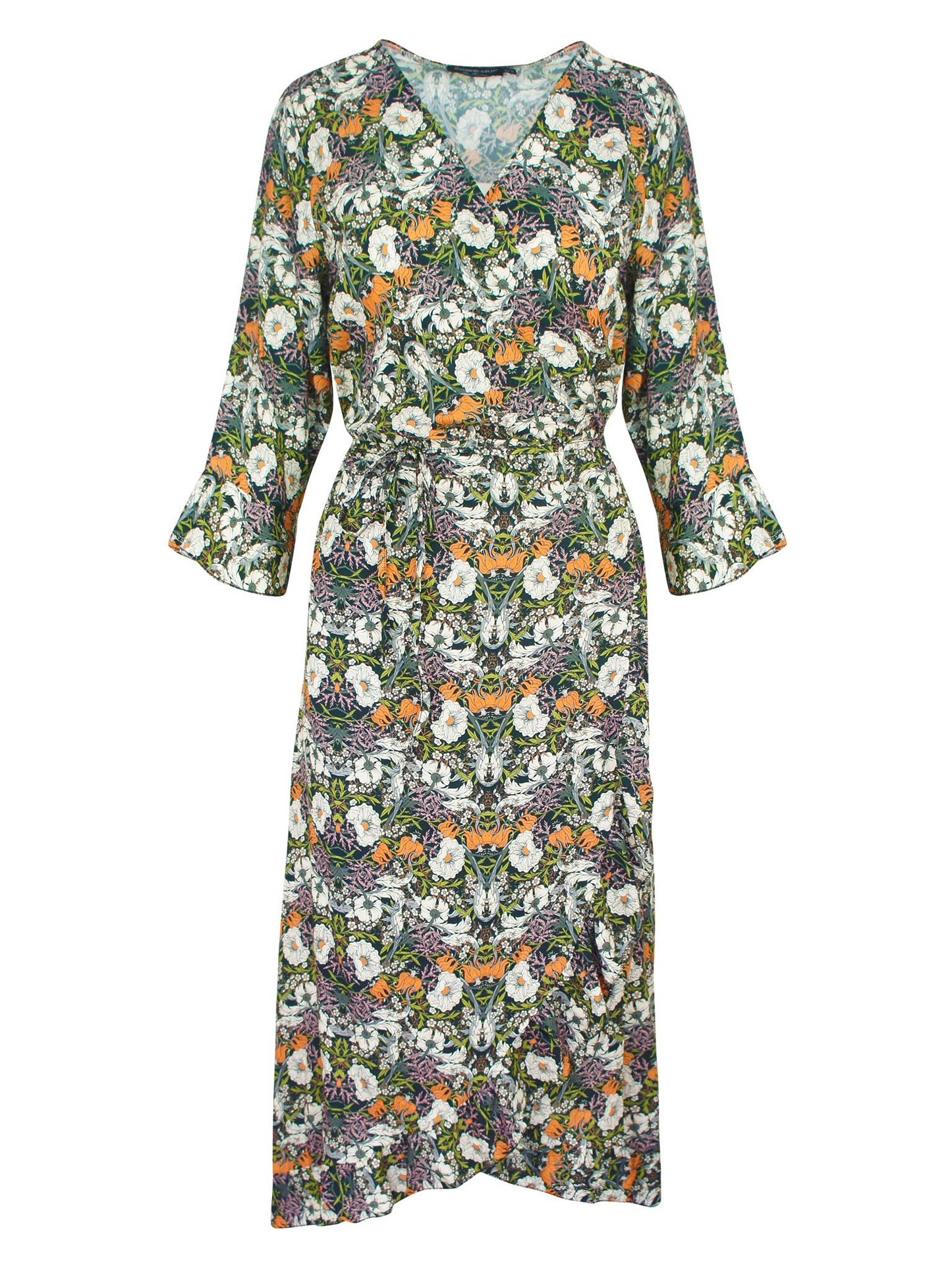Flower Wikkel Jurk - BlushFashionstore