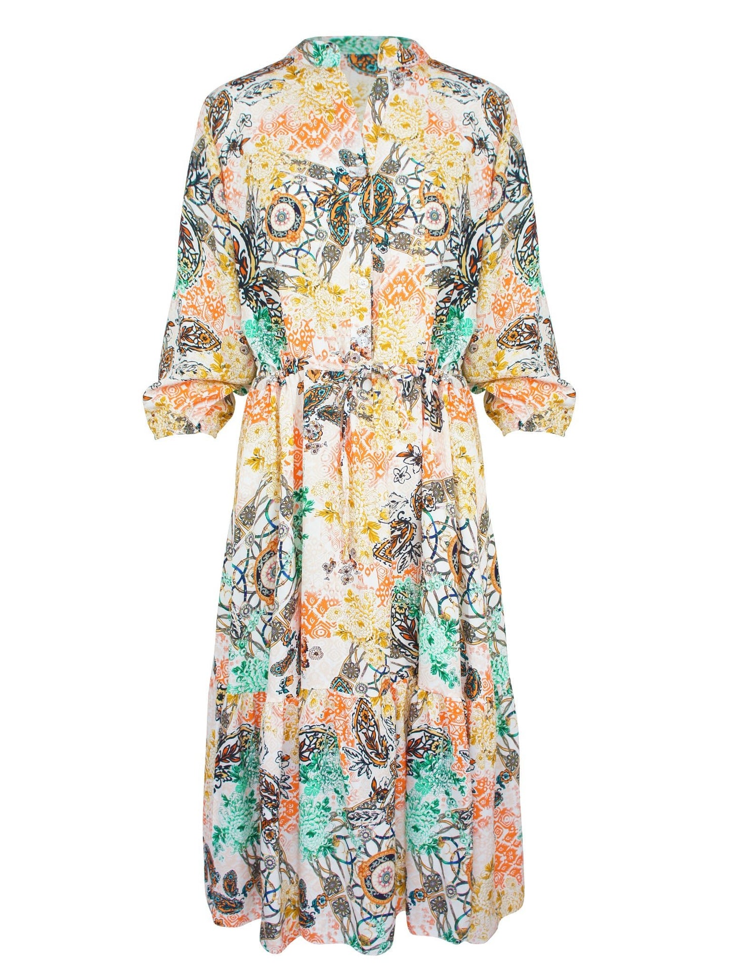 Ibiza Ruffel Jurk Groen - BlushFashionstore