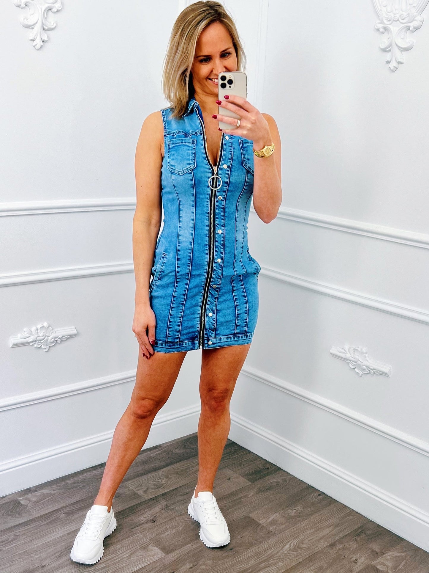 Spijker Jurkje Sale - BlushFashionstore