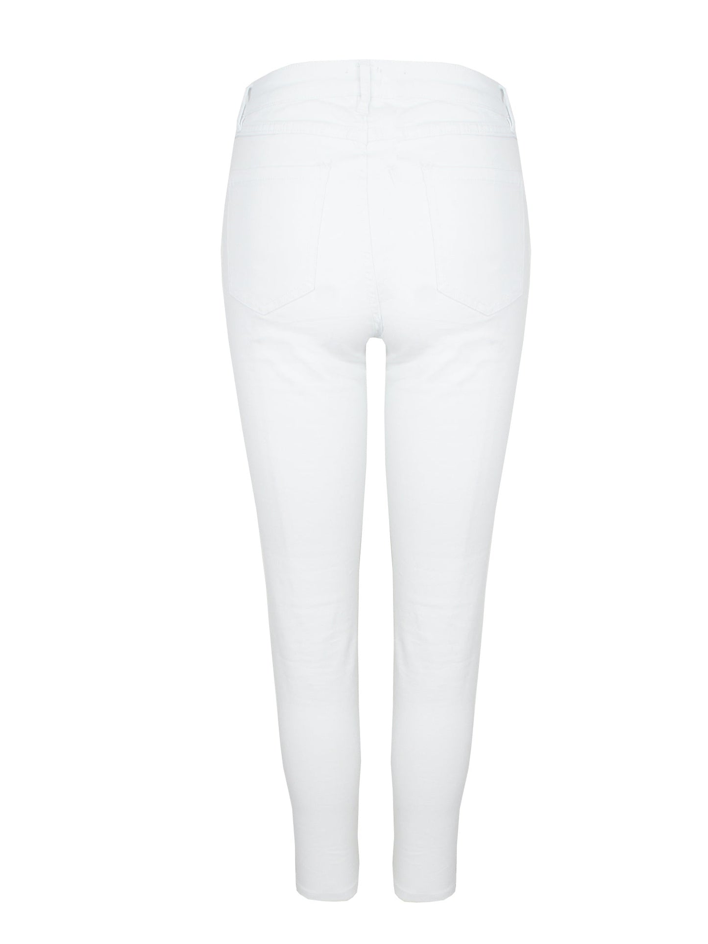 Stretch Jeans Strass Wit Sale - BlushFashionstore