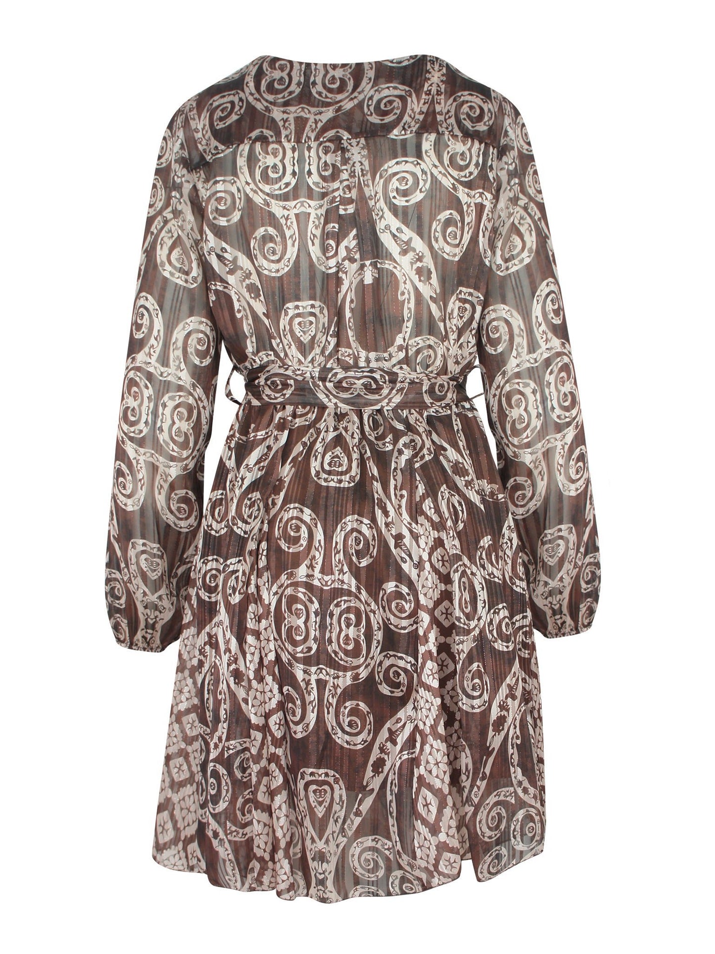 Transparant Jurk Bruin - BlushFashionstore