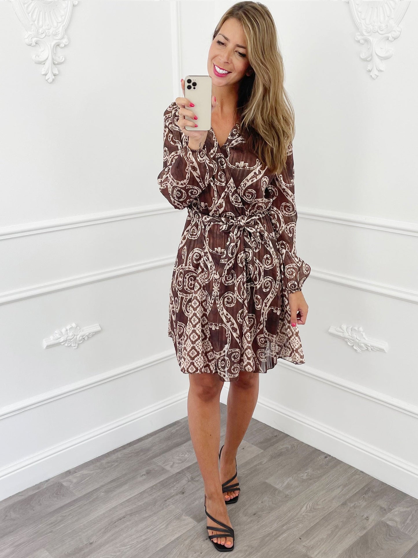 Transparant Jurk Bruin - BlushFashionstore
