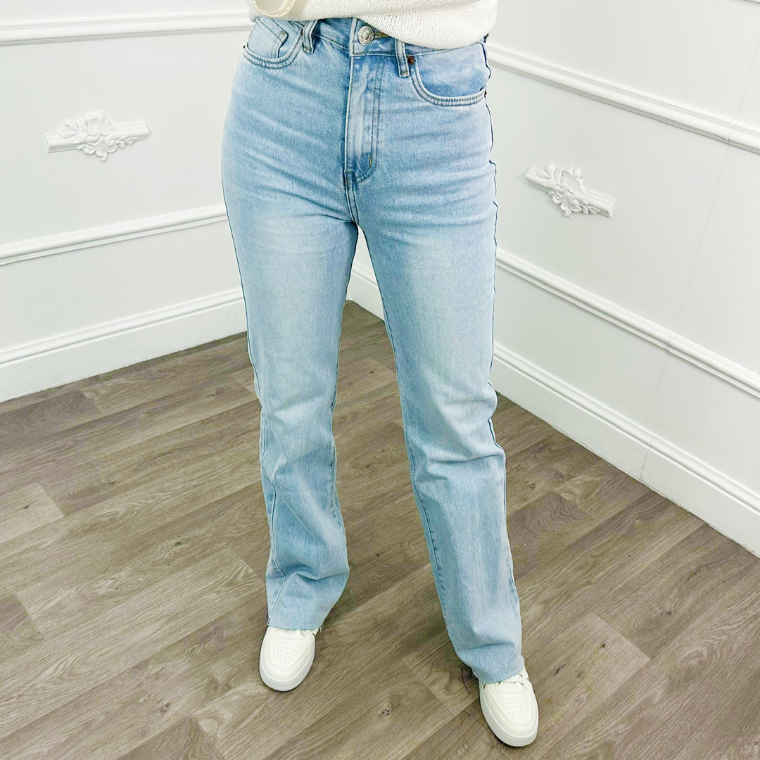 Jeans Straight Leg Lichtblauw