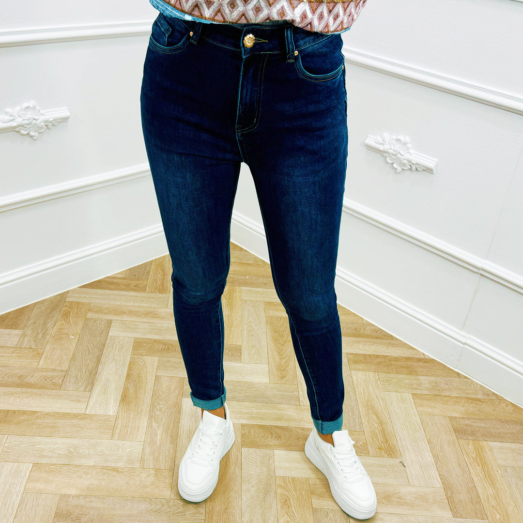 Skinny Jeans Donkerblauw