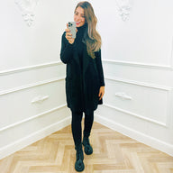 Suede Gilet Teddy Zwart