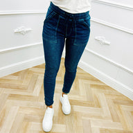 Comfy Jogging Jeans Blauw