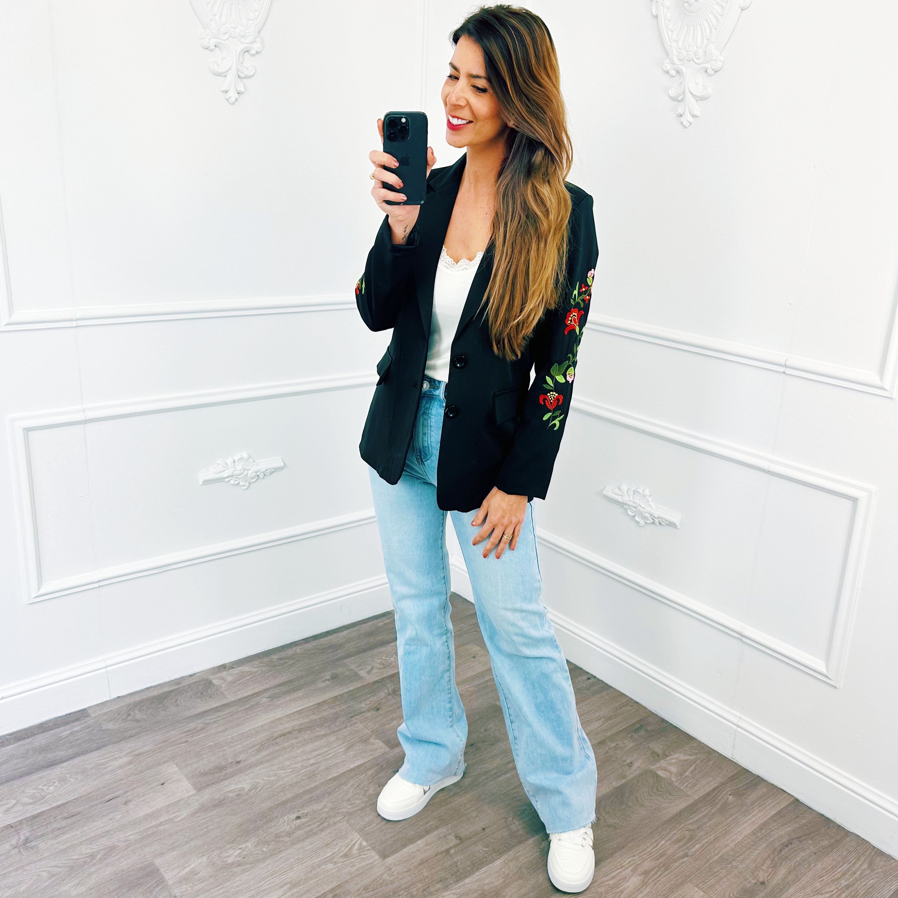 Blazer Lelie Zwart