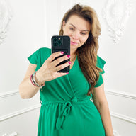 Groene Korte Jurk