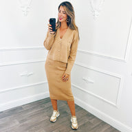 Twinset Button Camel