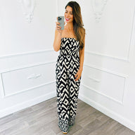 Strapless Jumpsuit Zwart