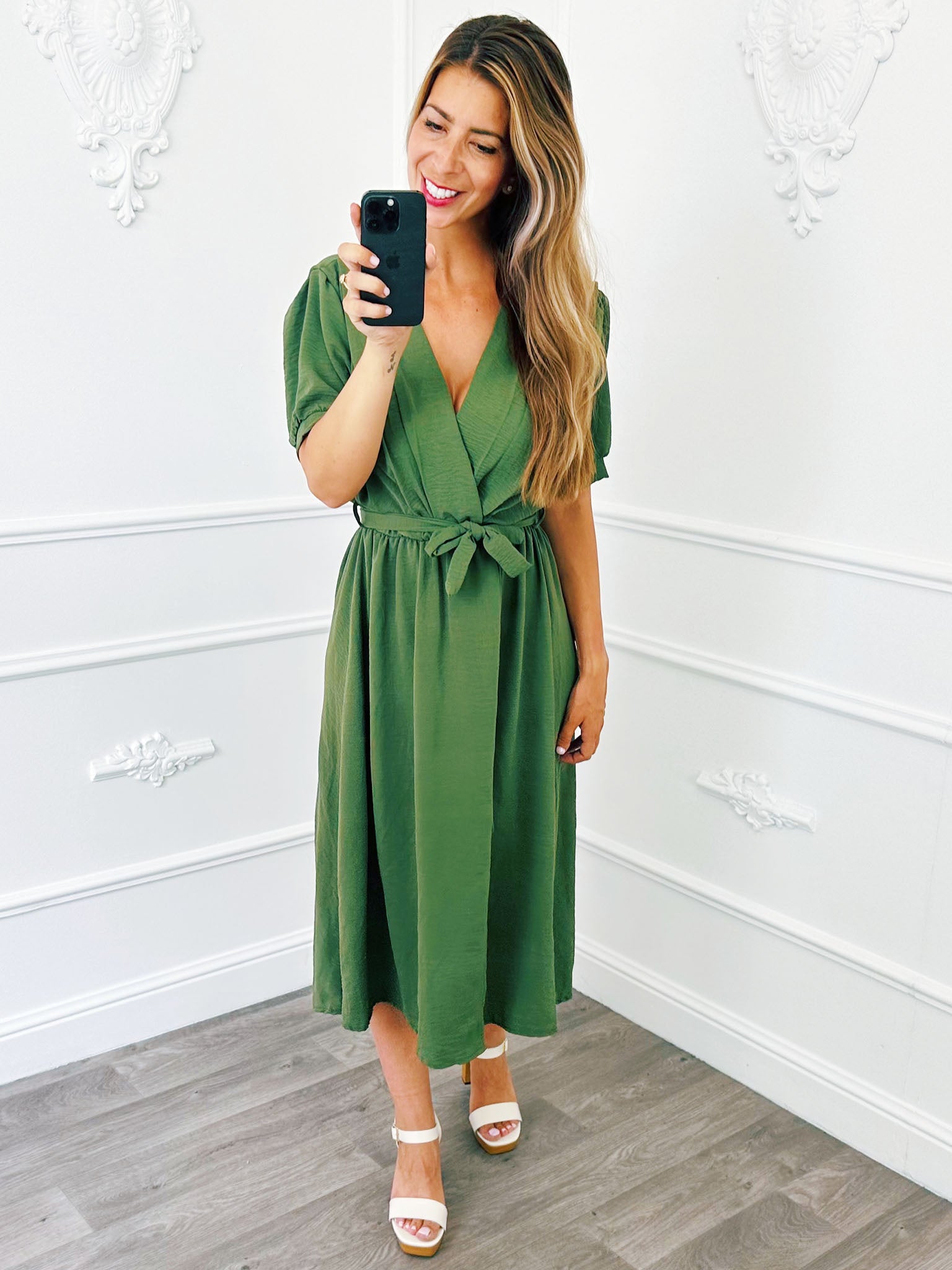 Jurk Midi Split Army