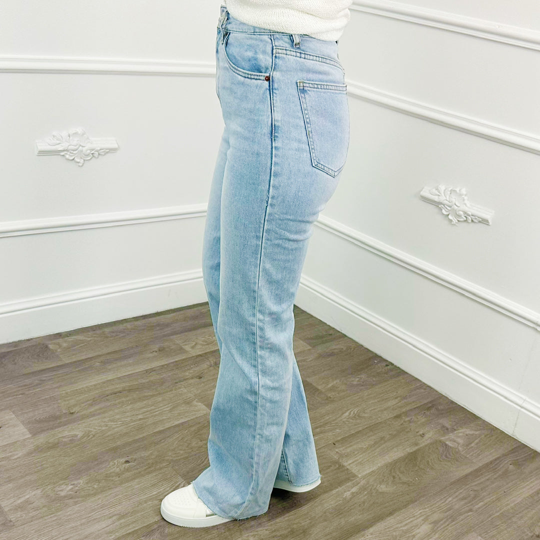 Jeans Straight Leg Lichtblauw