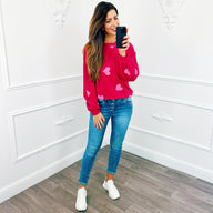 Valentijn Sweater Fuchsia