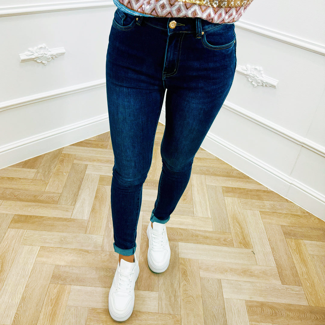 Skinny Jeans Donkerblauw