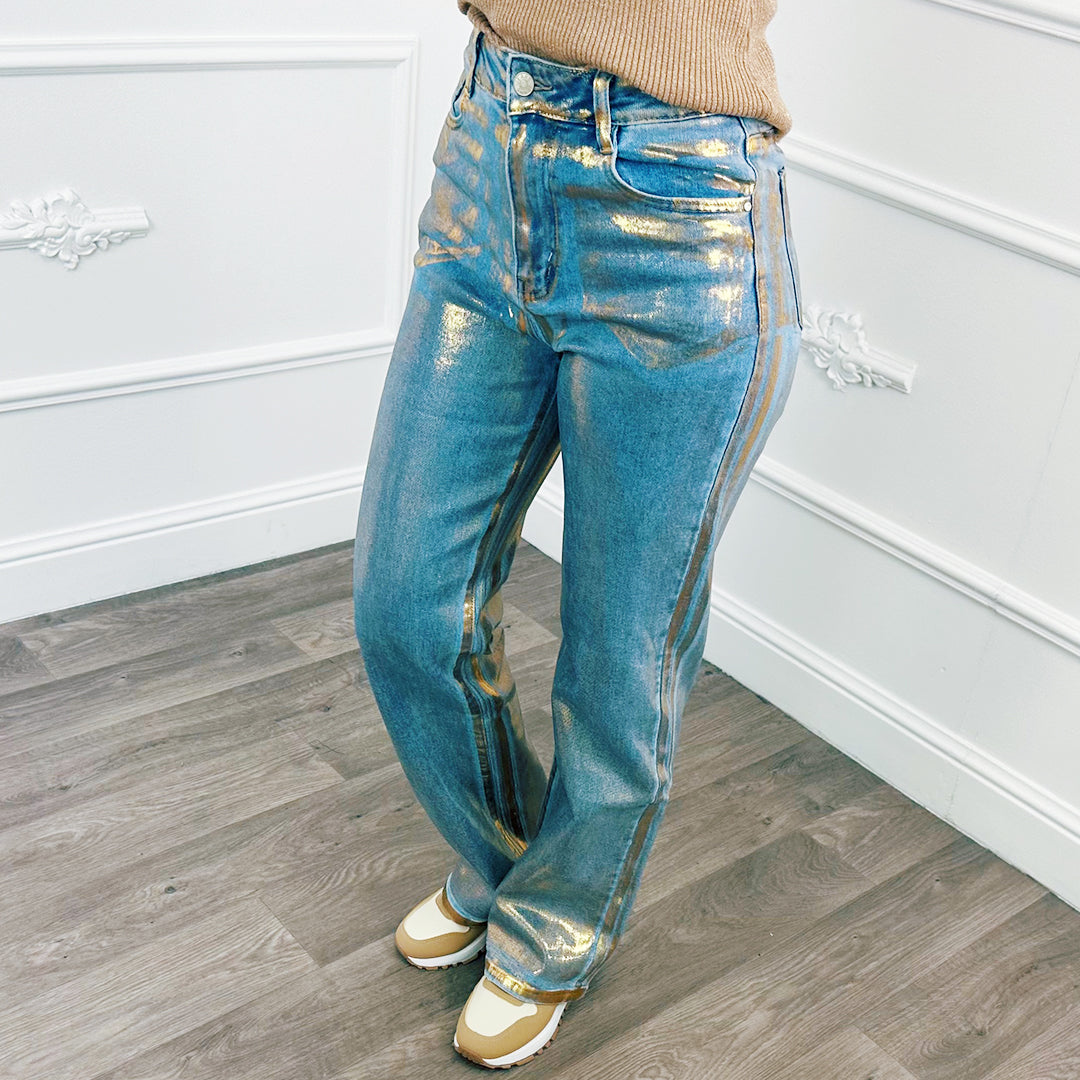 Jeans Shiny Blauw