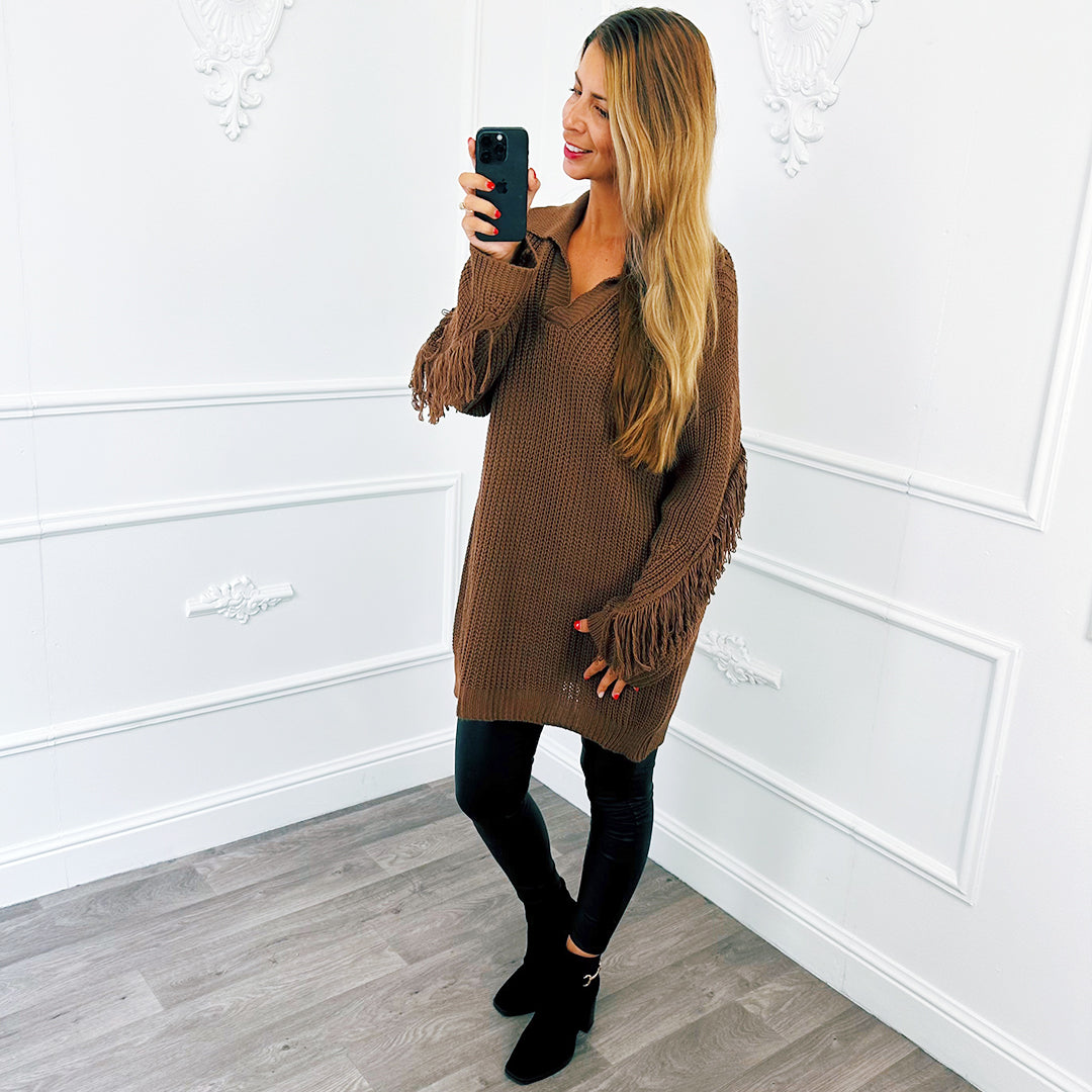 Tuniek Fringe Choco
