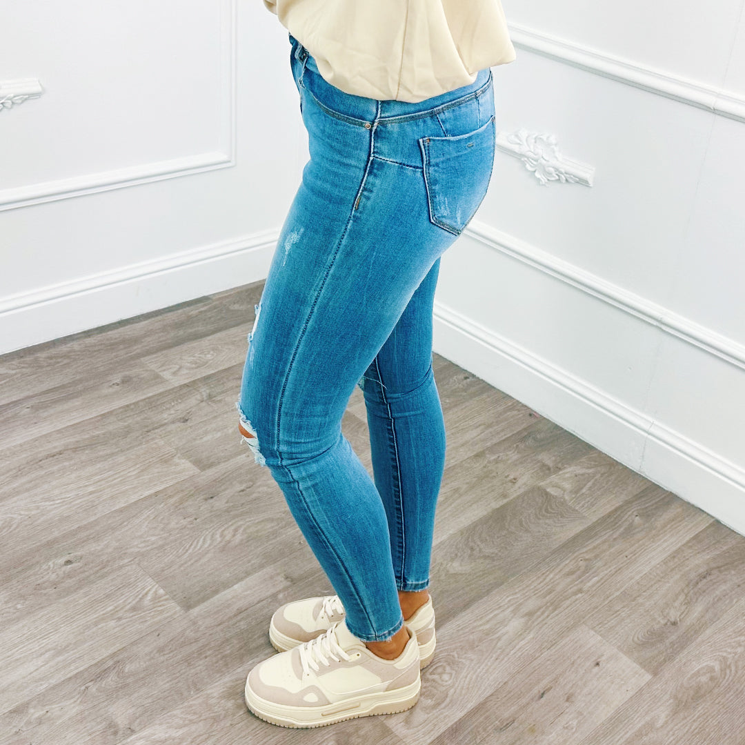 Open Rib Jeans