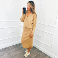 Twinset Button Camel