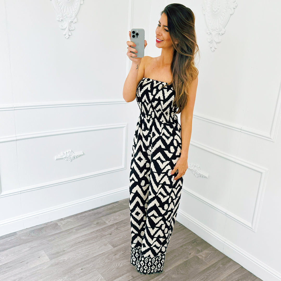 Strapless Jumpsuit Zwart