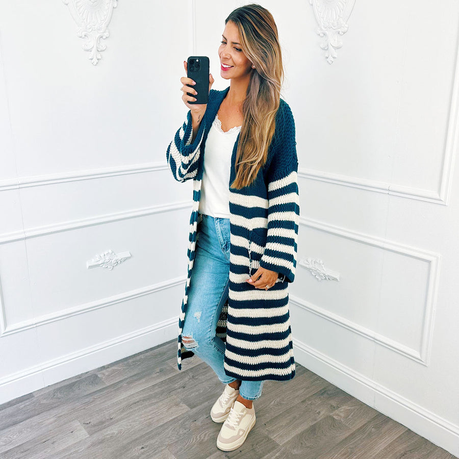 Cardigan Stripe Blue