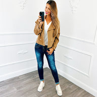 Korte Trenchcoat Camel