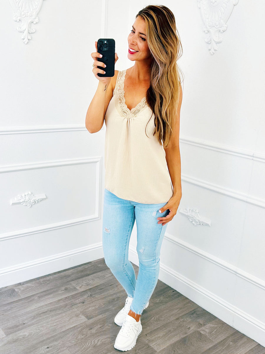 Basic Lace Hemdje Beige