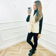 Strik Gilet Teddy Beige