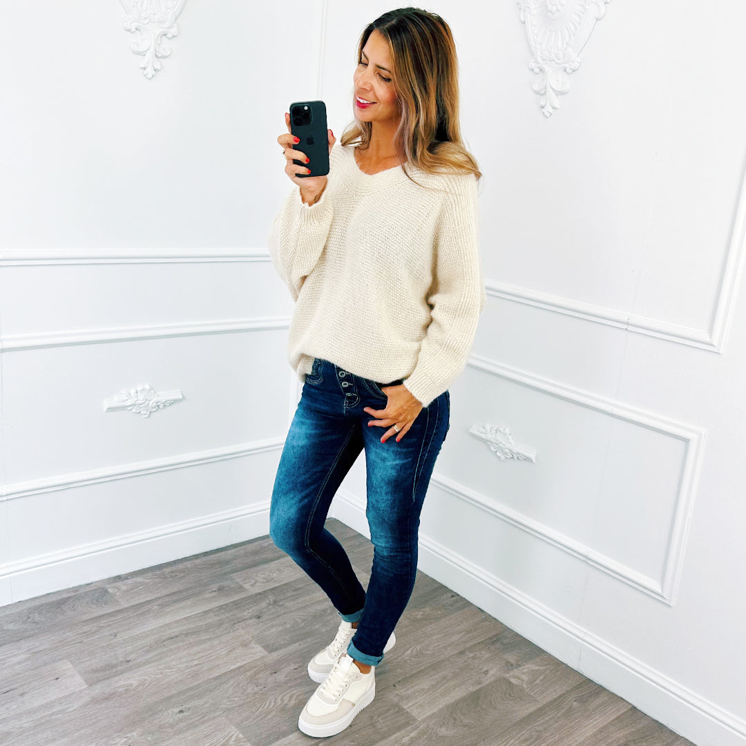 Oversized Trui Fluffy Creme