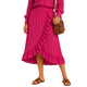 Belle Ruche Midi Rok - Fuchsia
