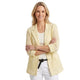 Maya Lurex Katoenen Blazer Citroengeel