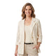 Maya Lurex Katoenen Blazer Crème