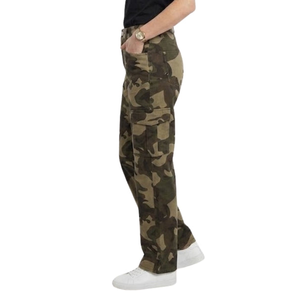 
                    
                      Jill wide leg cargo broek camouflage voor dames - achteraanzicht
                    
                  