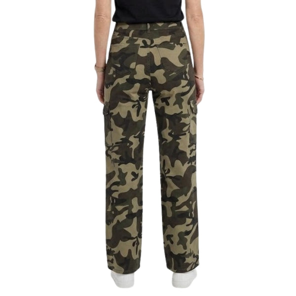 
                    
                      Jill wide leg cargo broek camouflage voor dames - detail van het ontwerp
                    
                  