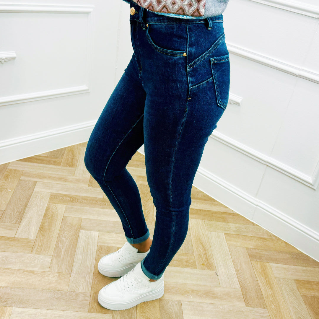 Skinny Jeans Donkerblauw