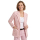 Maya Lurex Katoenen Blazer Lichtroze