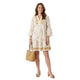 Chain Print Dress Cream