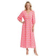 Elena Bohemian Maxi Jurk Fuchsia