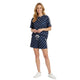 Zoë Sportieve Polkadot Set met Short Marineblauw