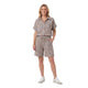 Saar Katoenen Paisley Co-ord Set Taupe