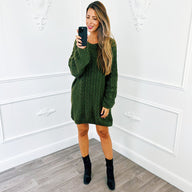 Dress Knitted Cable Army