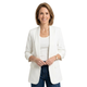 Blazer met Opgehaalde Mouwen en Stikseldetail Wit