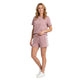 Noor Sportieve Co-ord Set met Shorts Oudroze
