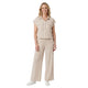 Liva Strijkvrije Co-ord Set Beige