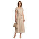 Lana Polka Dot Jurk Beige