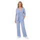 Elin Blazer & Wide Leg Travel Set Hemelblauw
