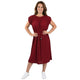 Pleated Dress Mouwloos Bordeaux – Elegant, vrouwelijk en tijdloos