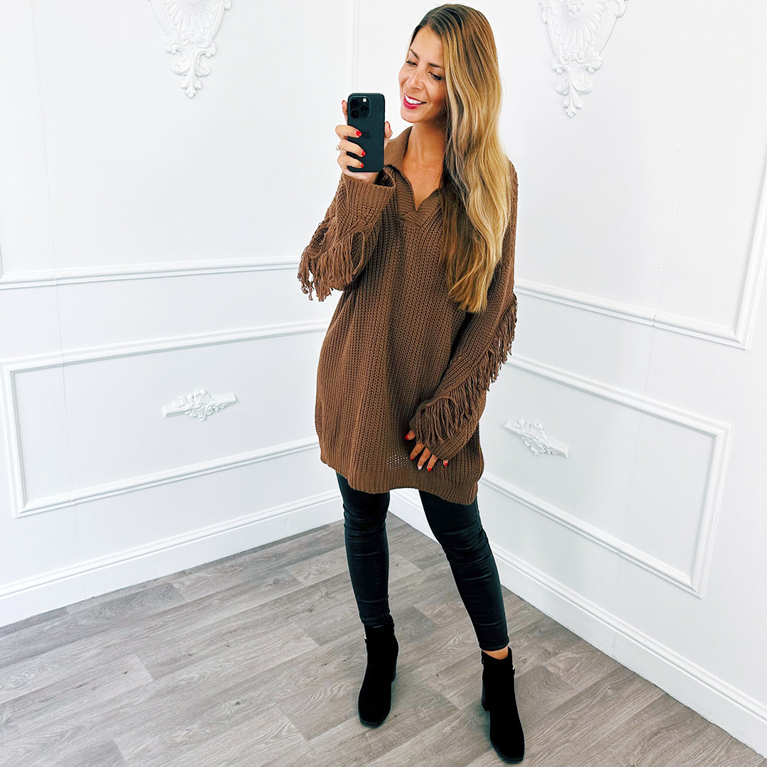 Tuniek Fringe Choco