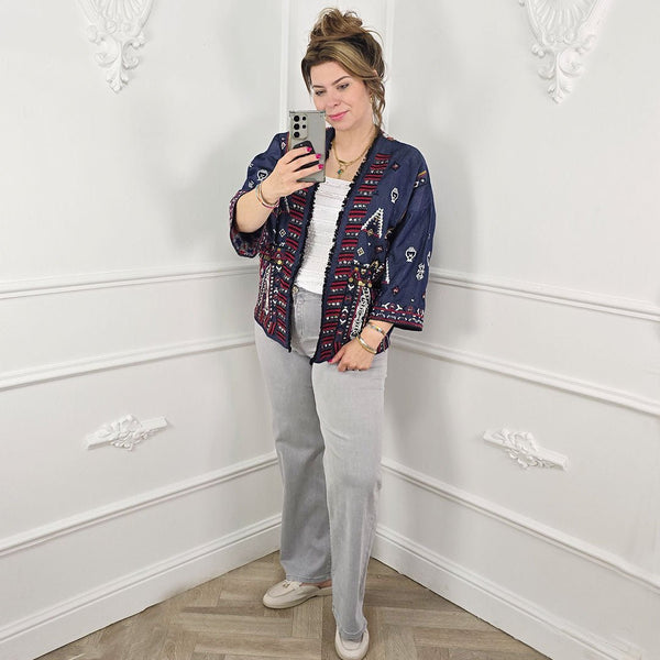 
                    
                      2 - Way Zomerjasje Navy Rood - BlushFashionstore
                    
                  