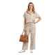 Noa Katoenen Paisley Co-ord Set Zand Beige